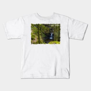 Argyll Waterfall, Scotland Kids T-Shirt